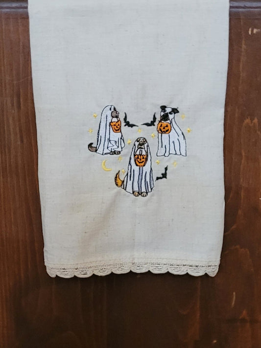 Spooky Pups Tea Towel