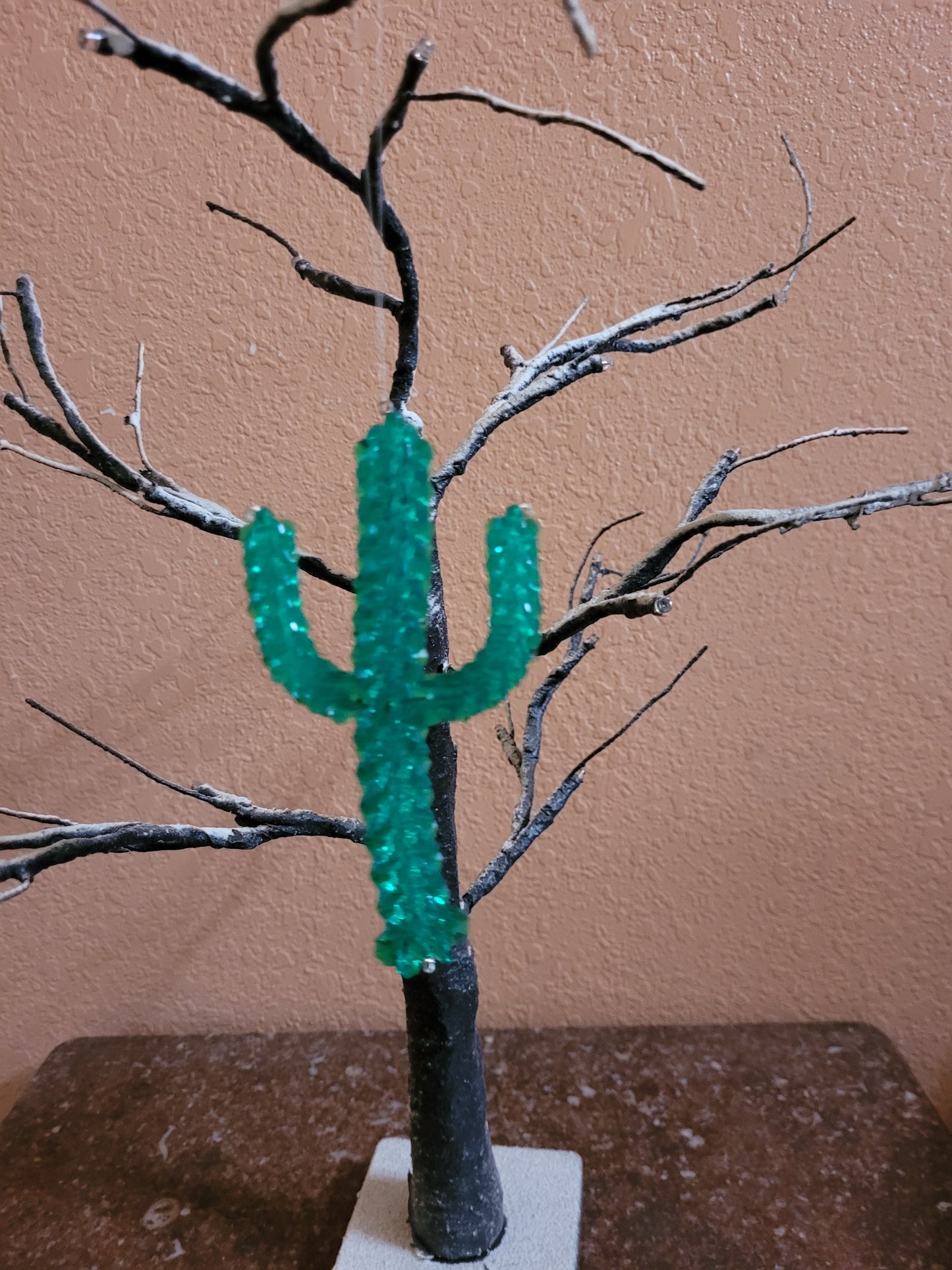 Beaded Saguaro Ornament