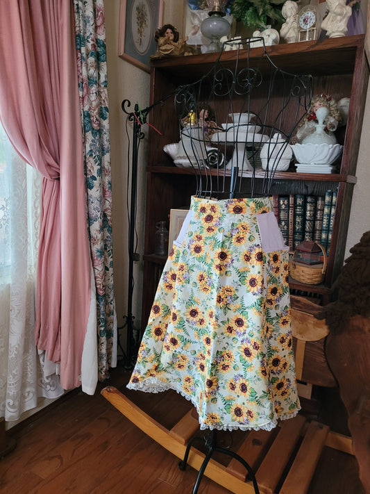 Sunflower Tulip Hostess Apron