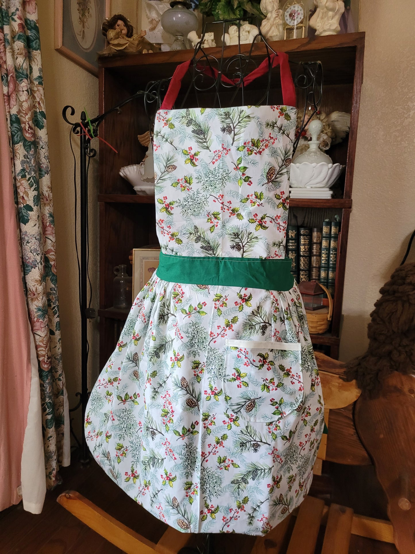 Winter Cardinals Bib Apron