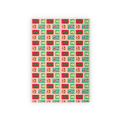 Retro Food Gift Wrapping Paper Rolls, 1pc