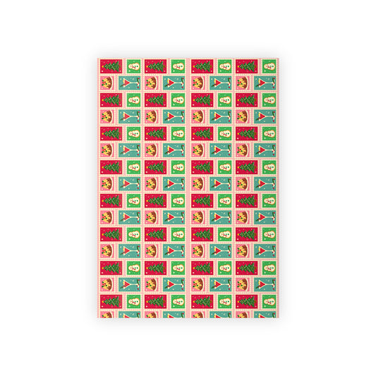 Retro Food Gift Wrapping Paper Rolls, 1pc