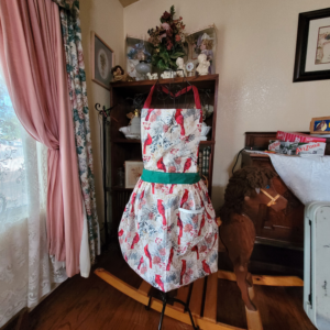 Winter Cardinals Bib Apron